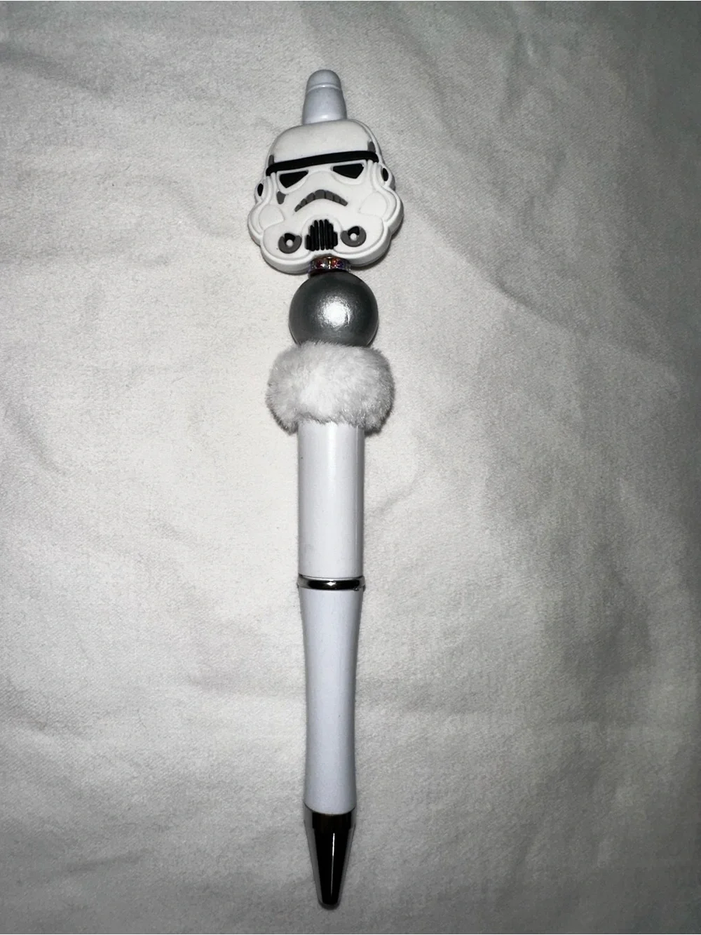 Stormtrooper Top White and Silver Decorative Pen